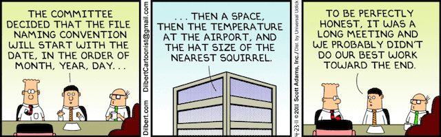 Dilbert Naming Conventions